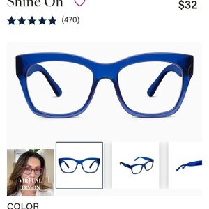 Peepers Blue Women's Glasses +2.00 - Opra's Favorites